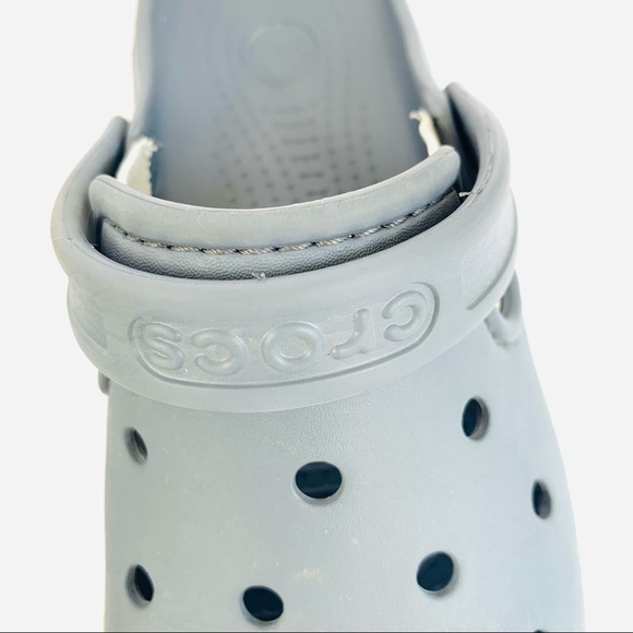 Croc Citilane Kids Clog Gray Unisex Girls Size 5 Boys Size 3 Good Condition - Picture 10 of 11